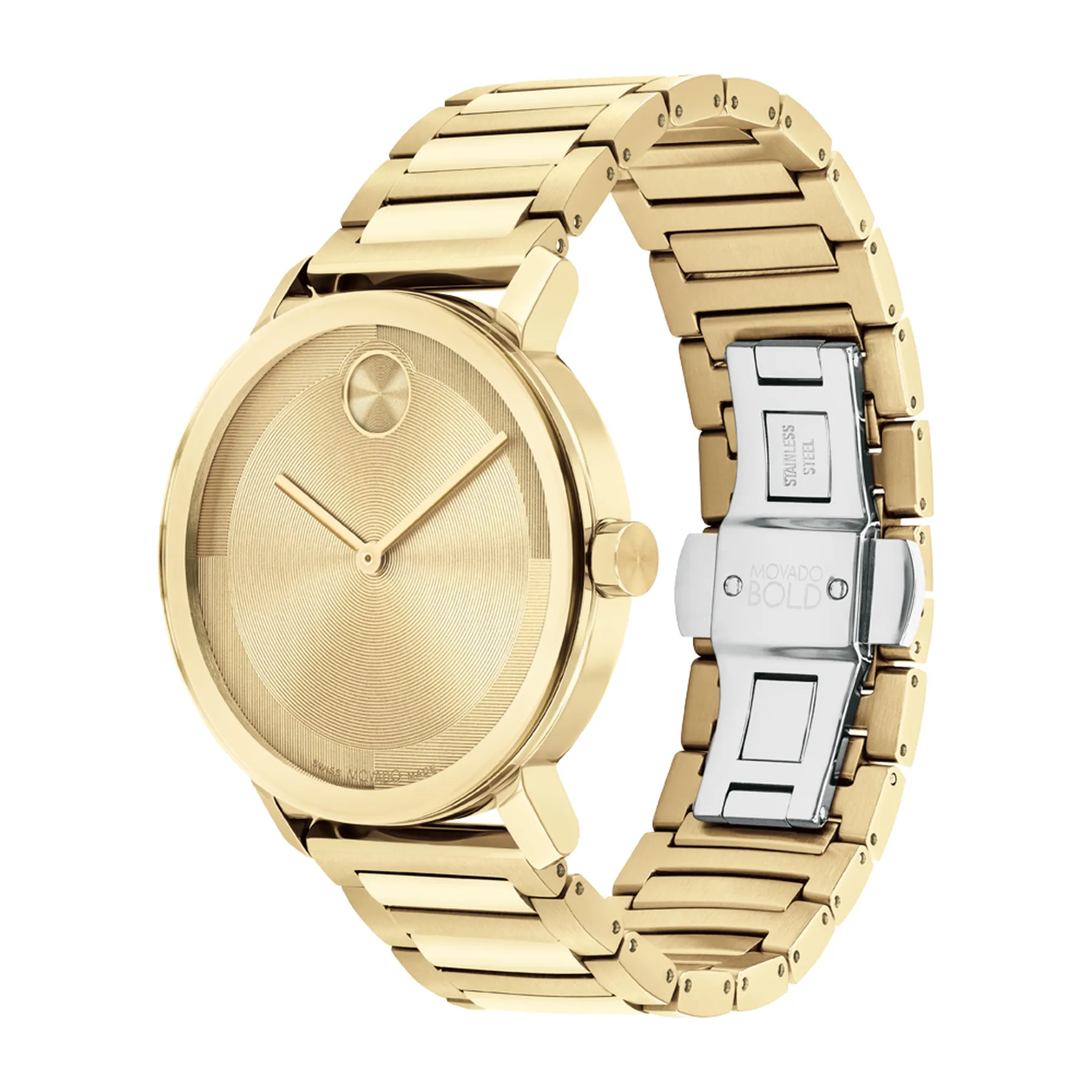 Movado Bold Evolution 2.0 Gold Tone and Dial Watch 40mm