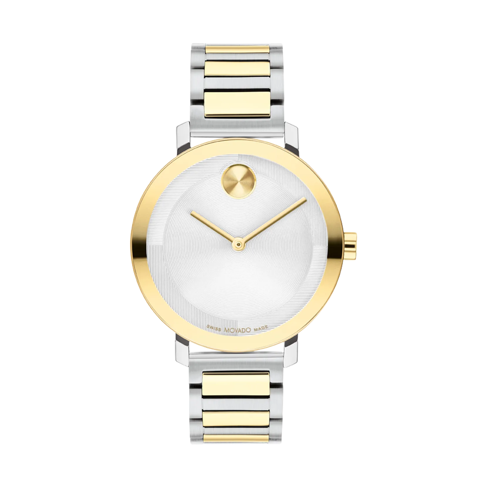 Movado Bold Evolution 2.0 Ladies Two Tone Silver Dial Watch
