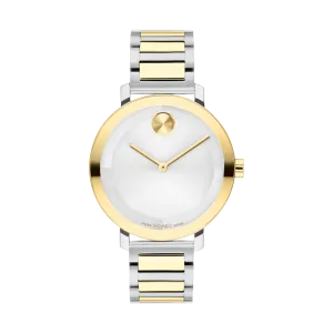 Movado Bold Evolution 2.0 Ladies Two Tone Silver Dial Watch