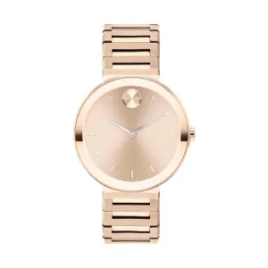 Movado Bold Horizon Ladies Rose Tone Watch