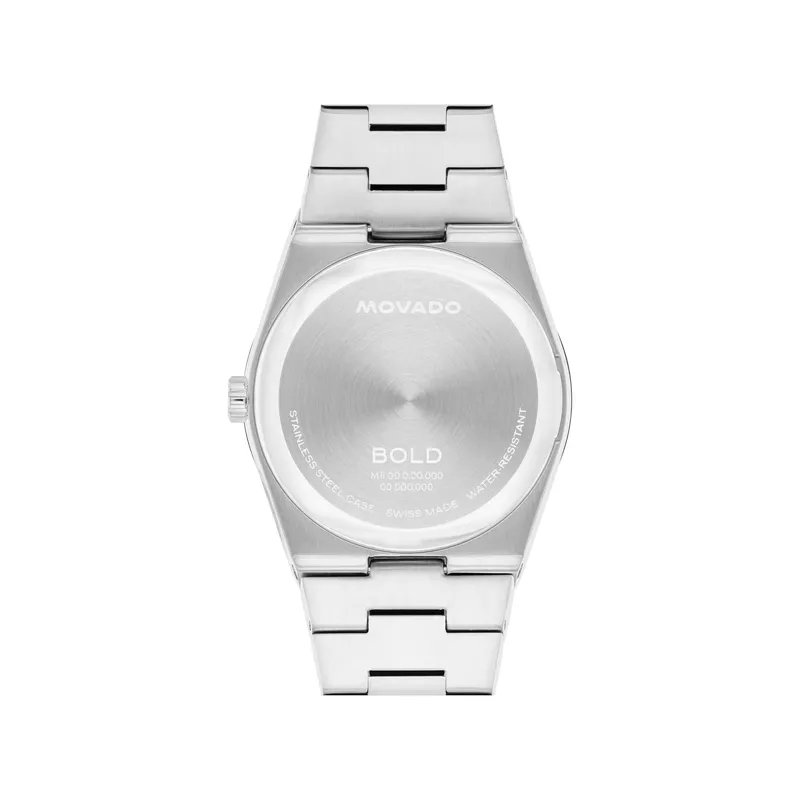 Movado Bold Quest Ladies Stainless Steel Light Blue Dial Watch