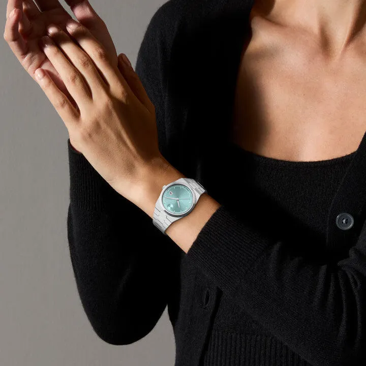 Movado Bold Quest Ladies Stainless Steel Light Blue Dial Watch
