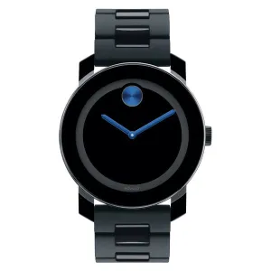 Movado Bold TR90 Mens Black Tone and Dial Watch