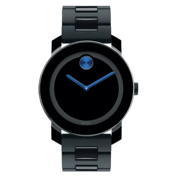 Movado Bold TR90 Mens Black Tone and Dial Watch