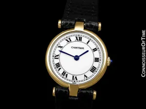 Must De Cartier Vendome Ladies Vermeil Watch - 18K Gold Over Sterling Silver