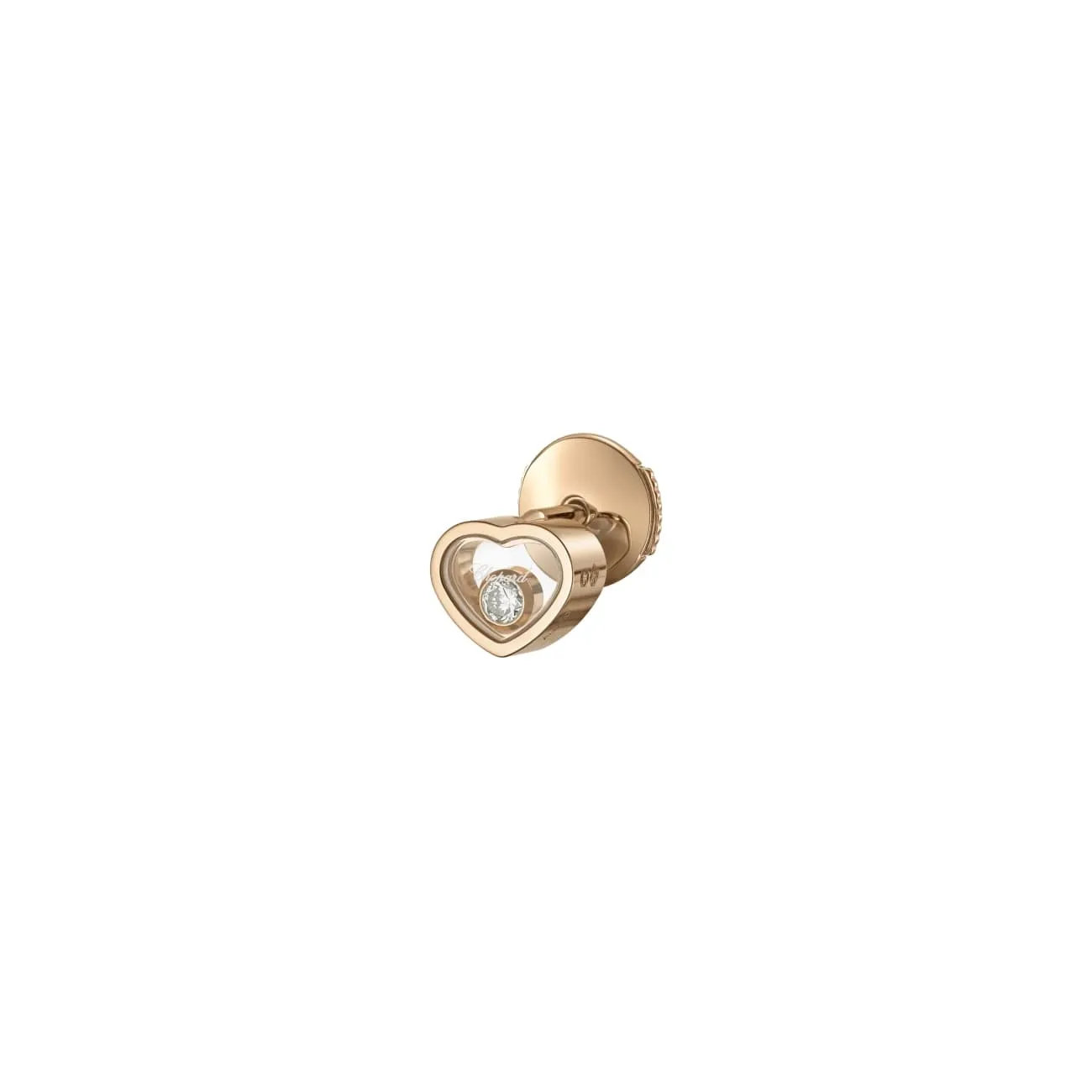 My Happy Hearts Ethical Rose Gold Diamond Single Earring