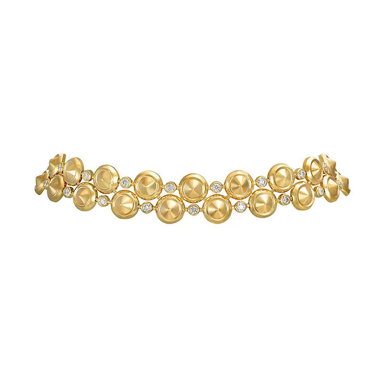 Necklace crafted 18K yellow gold Sahara Collection