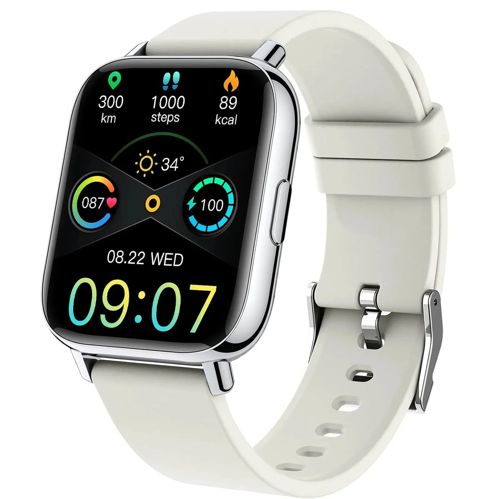 Nerunsa Smart Watch, Fitness Tracker Watch for Men Women, 1.69'' Touch Smartwatch Fitness Watch with Pedometer/Sleep Monitor.