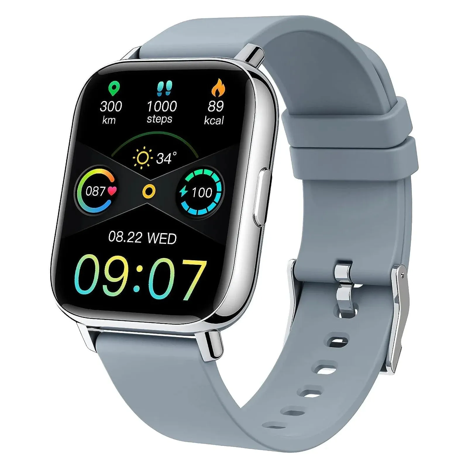 Nerunsa Smart Watch, Fitness Tracker Watch for Men Women, 1.69'' Touch Smartwatch Fitness Watch with Pedometer/Sleep Monitor.