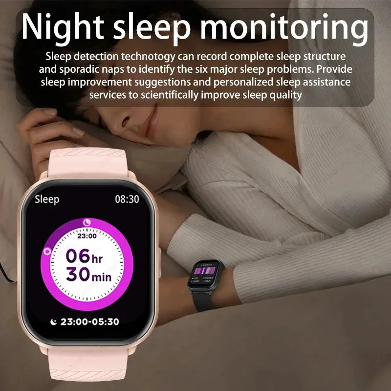 New For Xiaomi 100  Sports Mode Smart Watch Men Women Heart Rate Blood Pressure HD Bluetooth Call Waterproof Sports Smart Watch