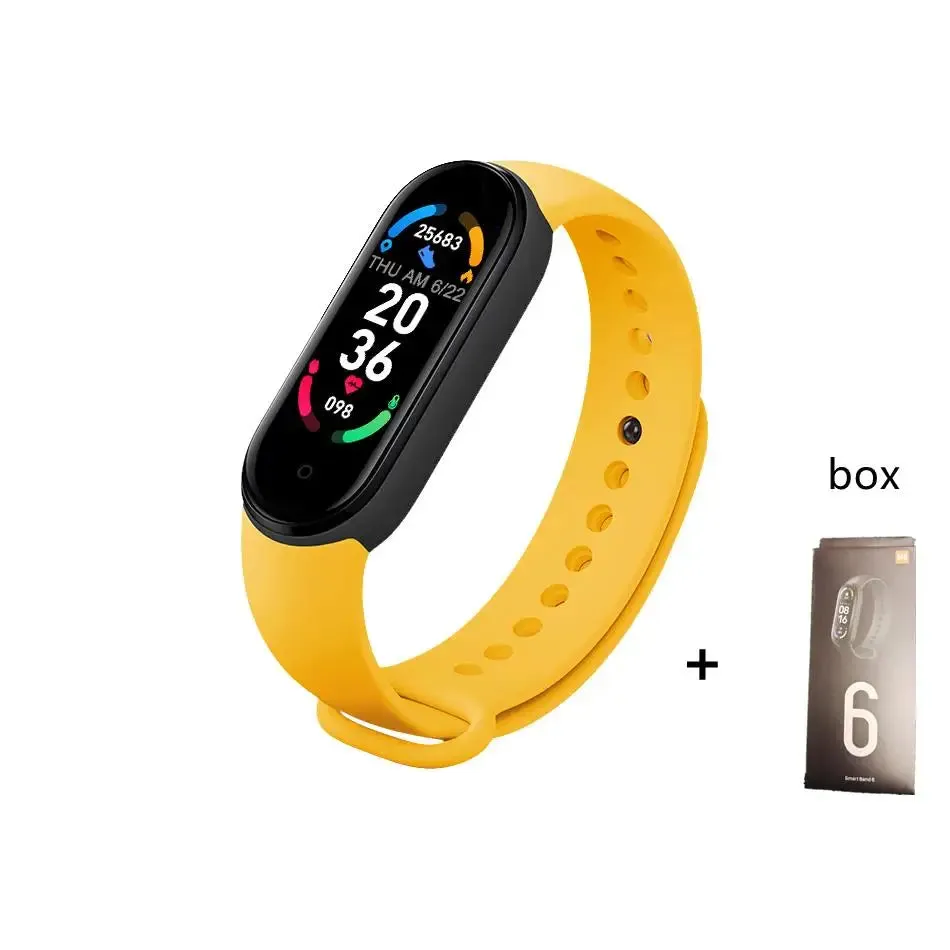 New M6 Smart IP67 Watch Men Women Smartband Heart Rate Smartwatch Fitnes Tracker Blood Pressure Sport Smart Bracelet For Android