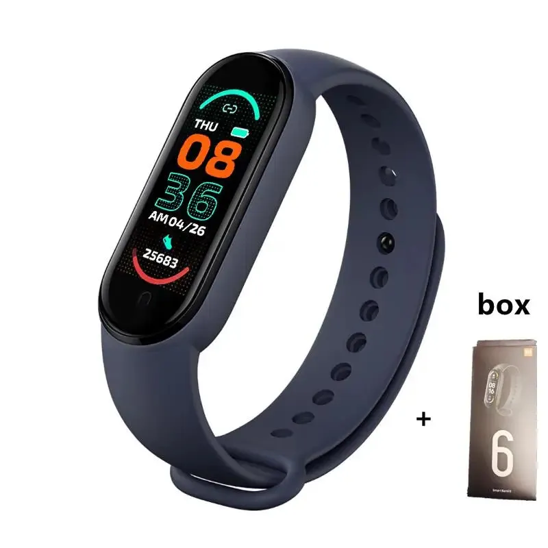 New M6 Smart IP67 Watch Men Women Smartband Heart Rate Smartwatch Fitnes Tracker Blood Pressure Sport Smart Bracelet For Android