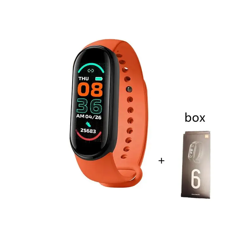 New M6 Smart IP67 Watch Men Women Smartband Heart Rate Smartwatch Fitnes Tracker Blood Pressure Sport Smart Bracelet For Android