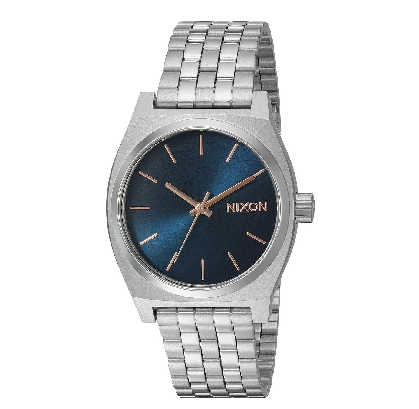 Nixon Medium Time Teller Navy/Rose Gold