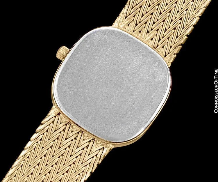 Omega De Ville Ladies Bracelet Dress Quartz Watch - 18K Gold Plated & Stainless Steel
