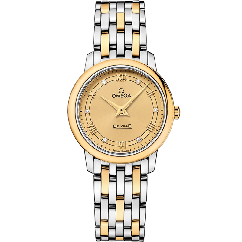 Omega De Ville Prestige 27.4 mm, steel - yellow gold on steel - yellow gold