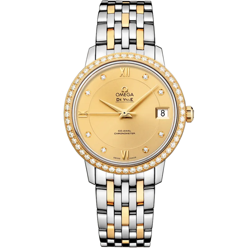 Omega De Ville Prestige 32.7 mm, steel - yellow gold on steel - yellow gold