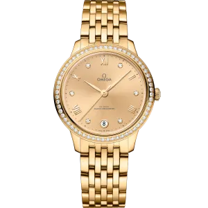 Omega De Ville Prestige 34 mm, yellow gold on yellow gold