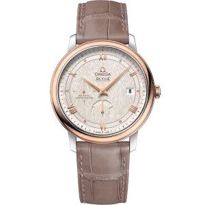 Omega De Ville Prestige 39.5 mm, steel - red gold on leather strap