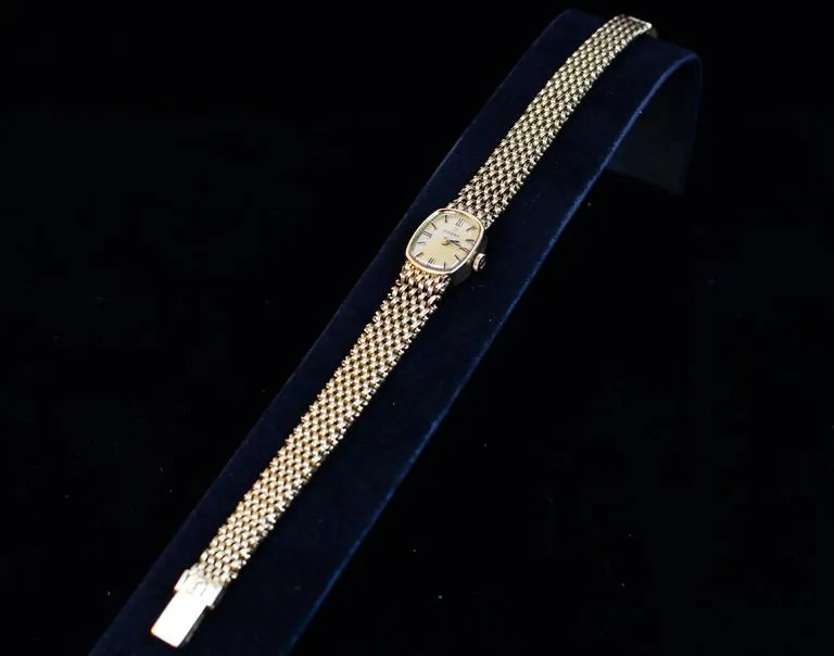 OMEGA Lady's Yellow Gold Woven Wristwatch