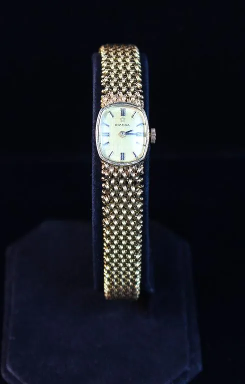 OMEGA Lady's Yellow Gold Woven Wristwatch
