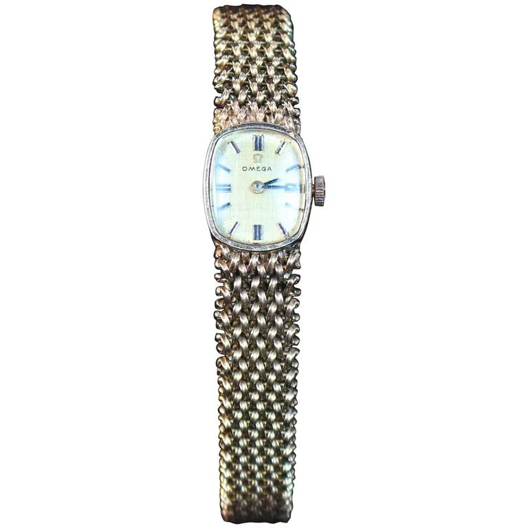 OMEGA Lady's Yellow Gold Woven Wristwatch