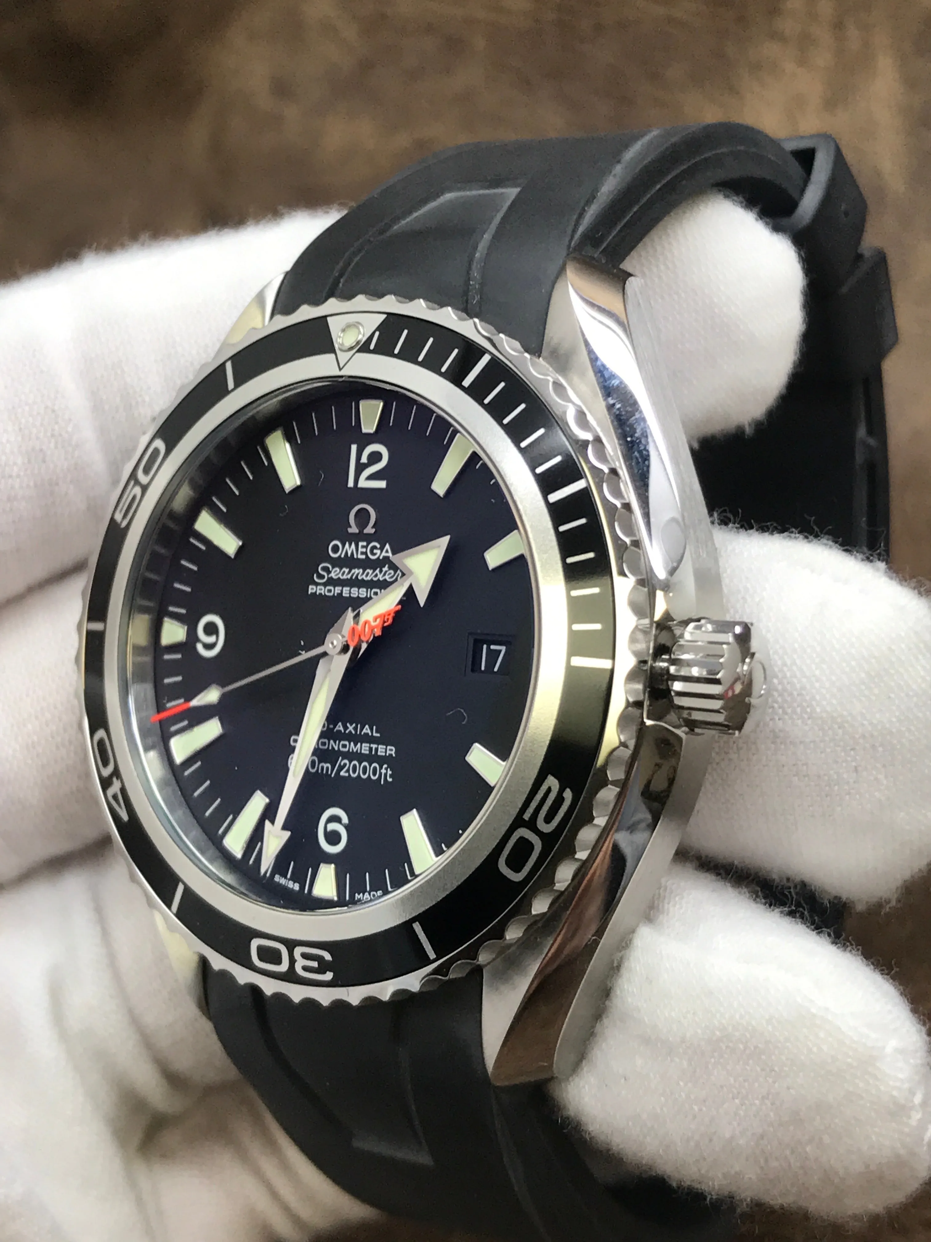Omega Planet Ocean 600m James Bond Casino Royale 2907.50.91 Black Dial Automatic Men's Watch