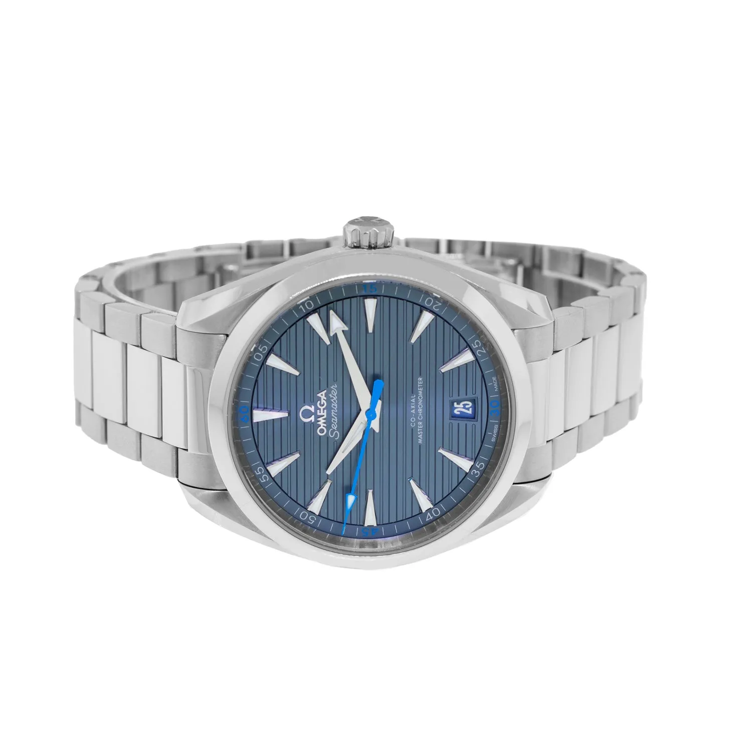 Omega Seamaster Aqua Terra Co-Axial Chronometer 41mm Stainless Steel Blue Index Dial 220.10.41.21.03.002