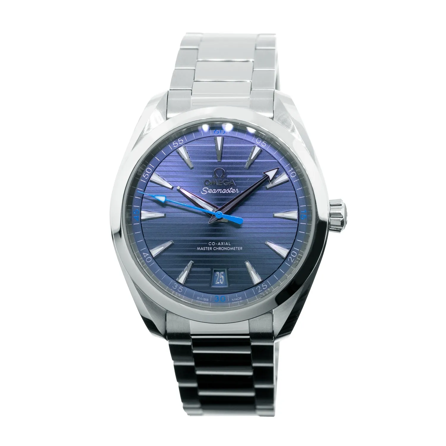 Omega Seamaster Aqua Terra Co-Axial Chronometer 41mm Stainless Steel Blue Index Dial 220.10.41.21.03.002