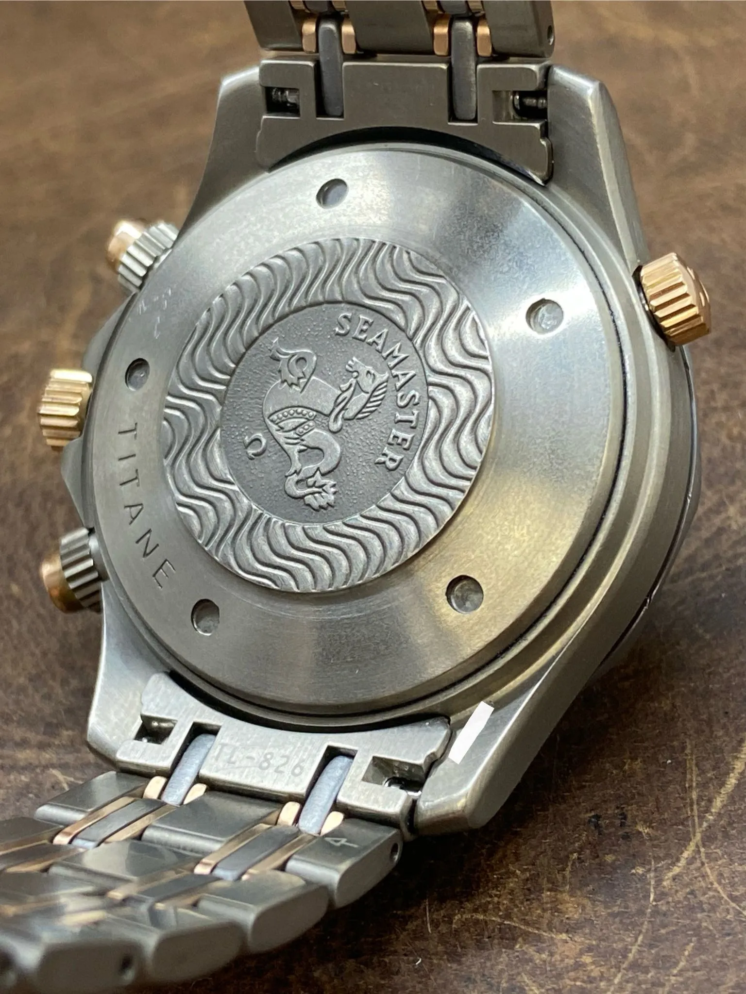 Omega Seamaster Titanium & Gold 2297.80.00 Blue Dial Automatic Men's Watch