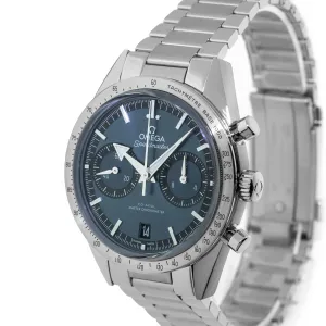 Omega Speedmaster Chronograph 40.5mm Stainless Steel Blue Index Dial 332.10.41.51.03.001