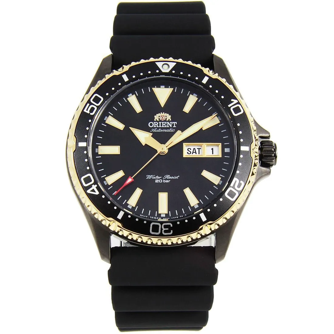 Orient Mako III Mechanical RA-AA0005B19B RA-AA0005B Black Rubber Dive Watch