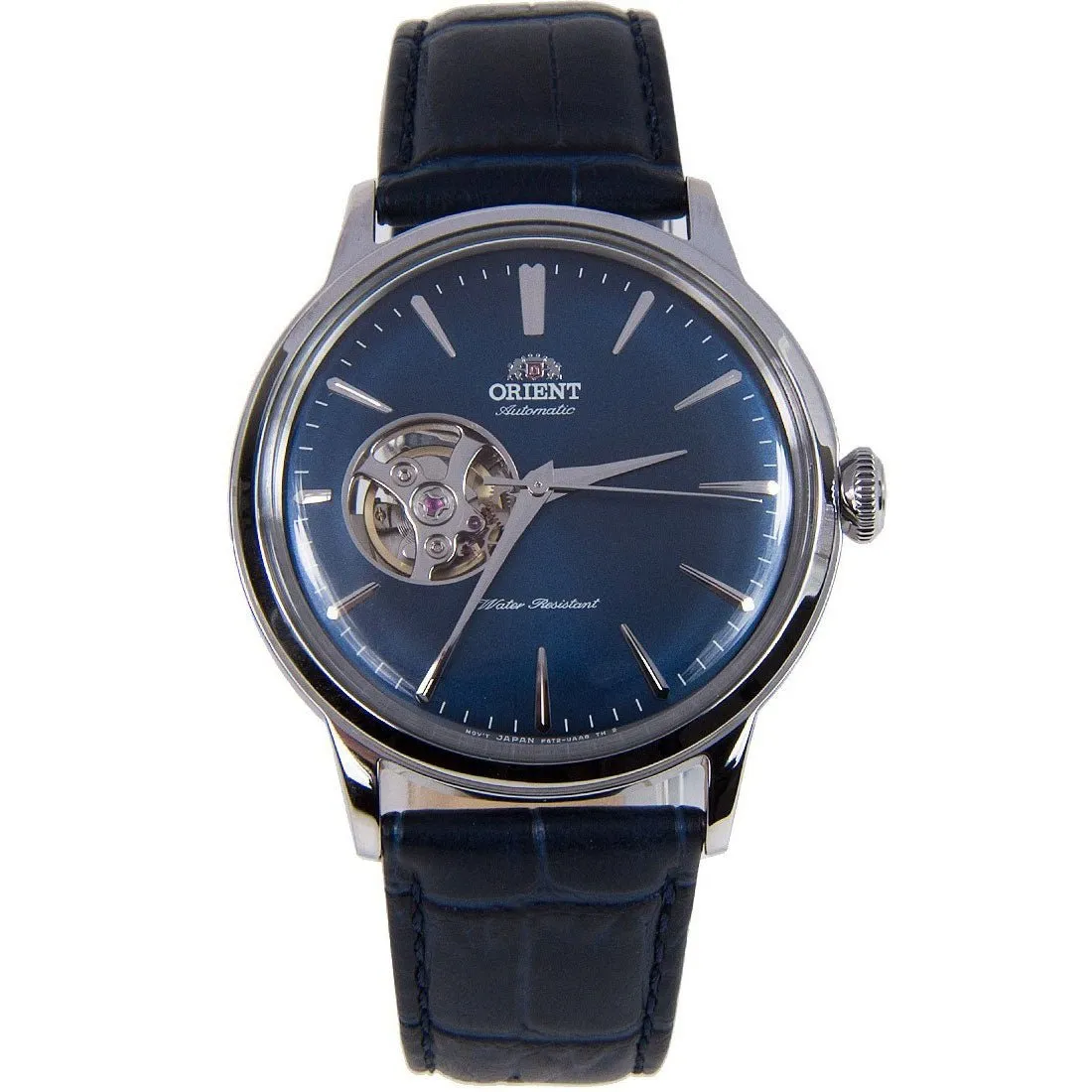 Orient Mechanical Blue Open Heart RA-AG0005L10B RA-AG0005L Leather Watch