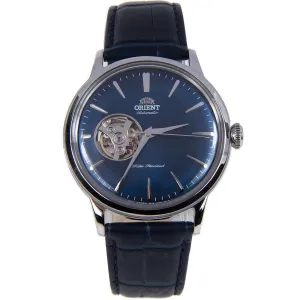 Orient Mechanical Blue Open Heart RA-AG0005L10B RA-AG0005L Leather Watch