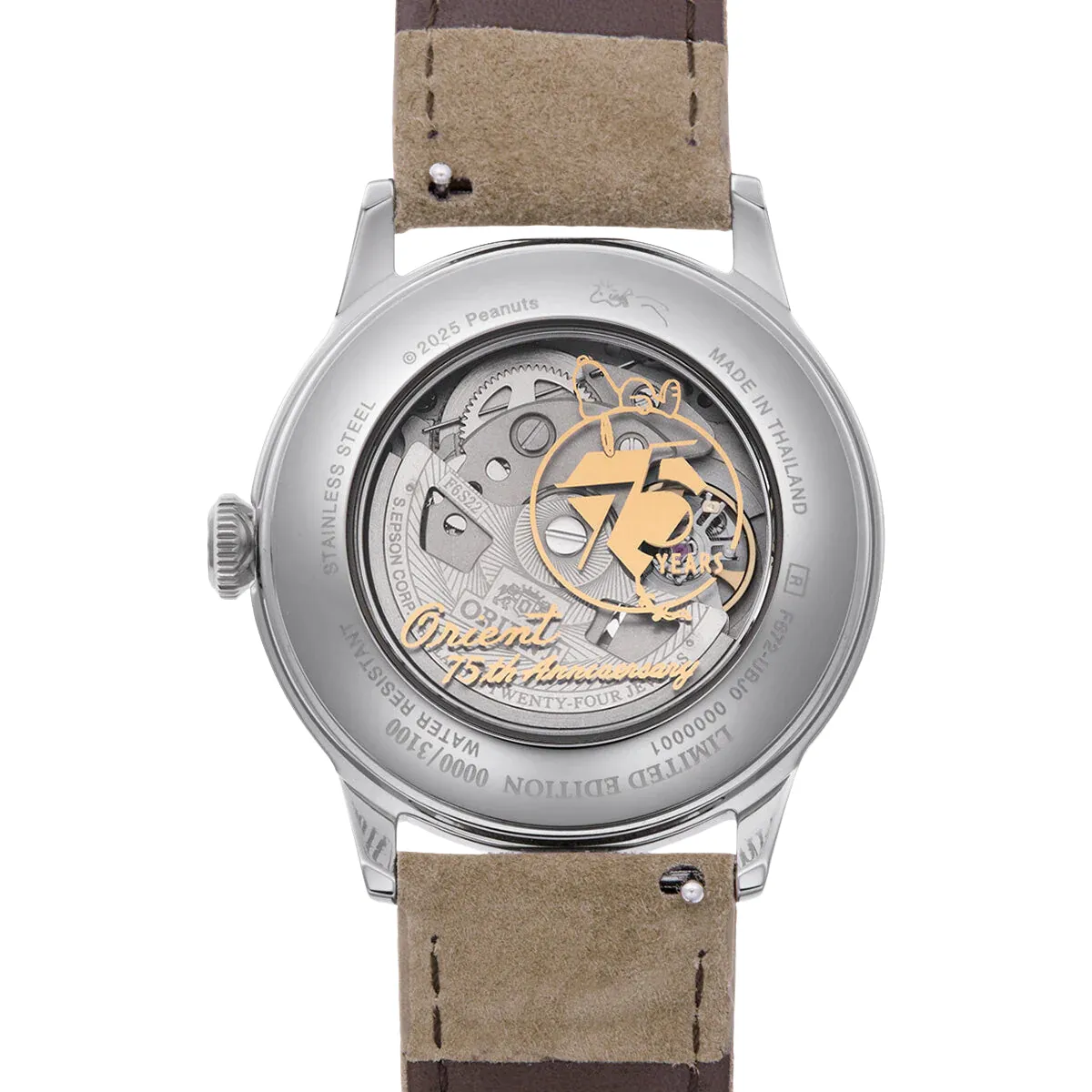Orient RA-AC0M17G Bambino 38 x Peanuts 75th Anniversary Limited Edition Watch