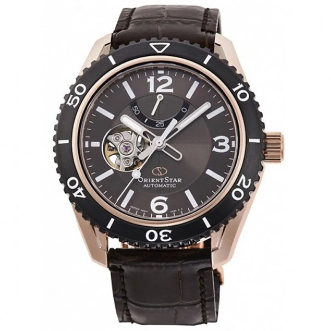 Orient Star Made in Japan RE-AT0103Y00B RE-AT0103Y Brown Leather Watch
