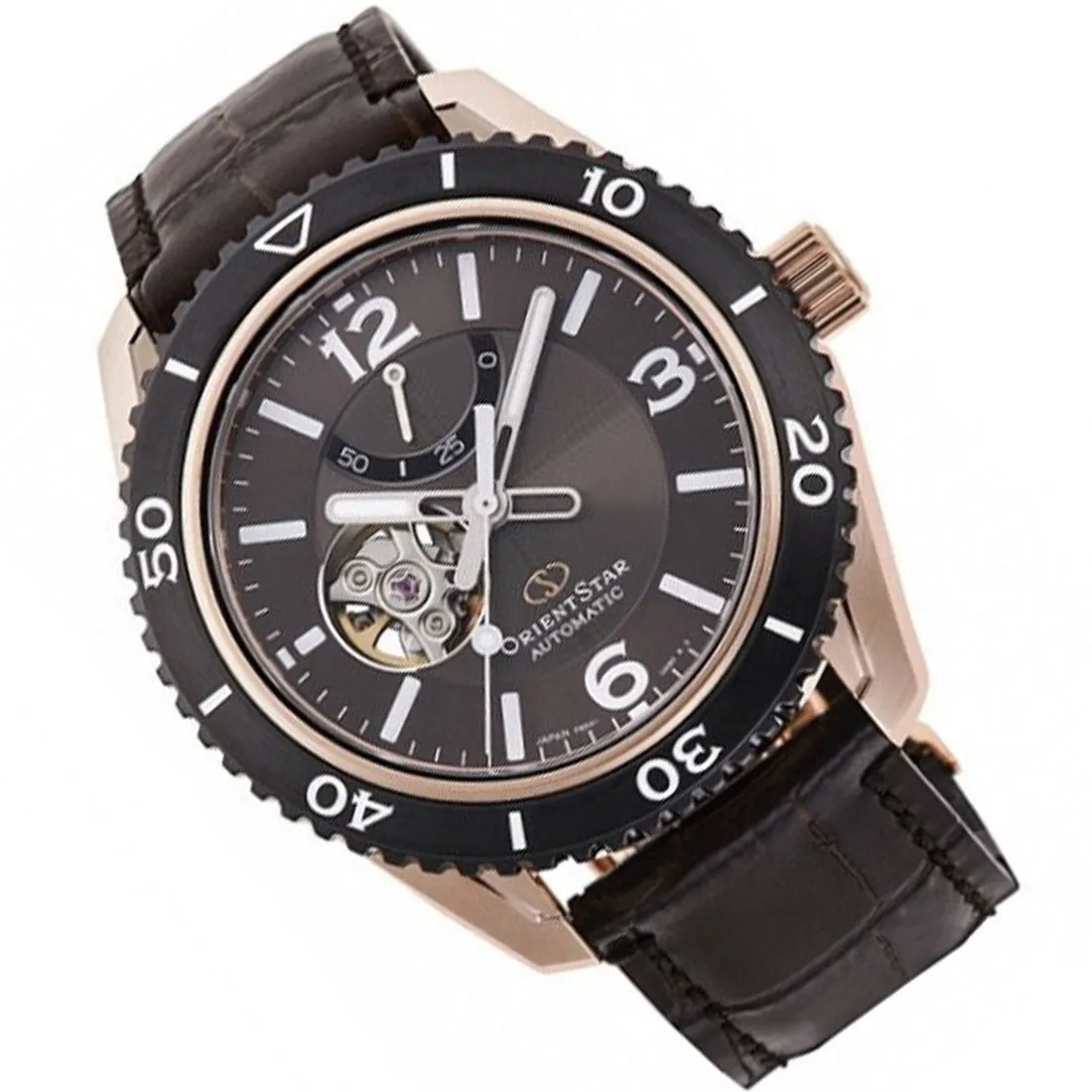 Orient Star Made in Japan RE-AT0103Y00B RE-AT0103Y Brown Leather Watch