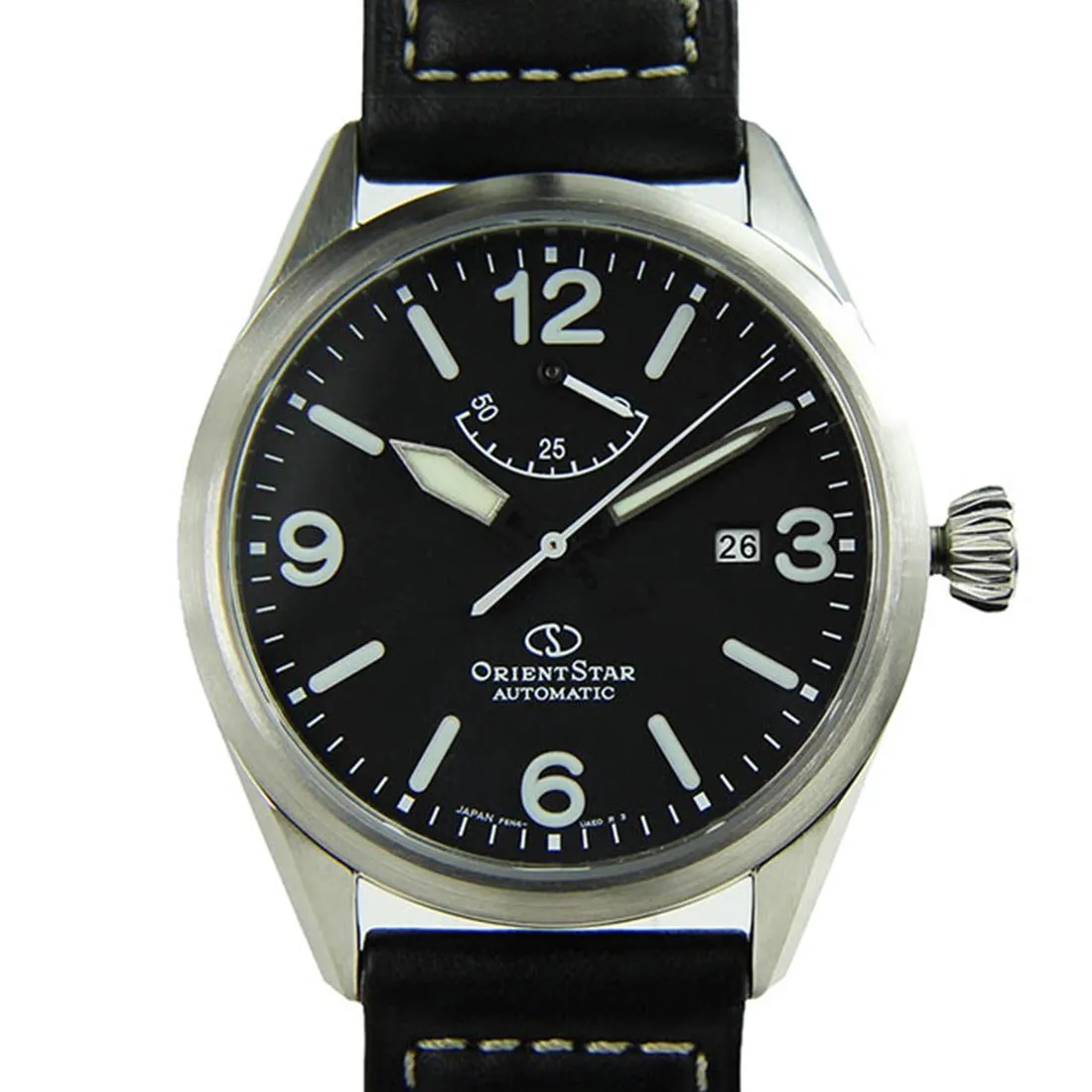 Orient Star Power Reserve RE-AU0203B00B RE-AU0203B Leather Band Watch