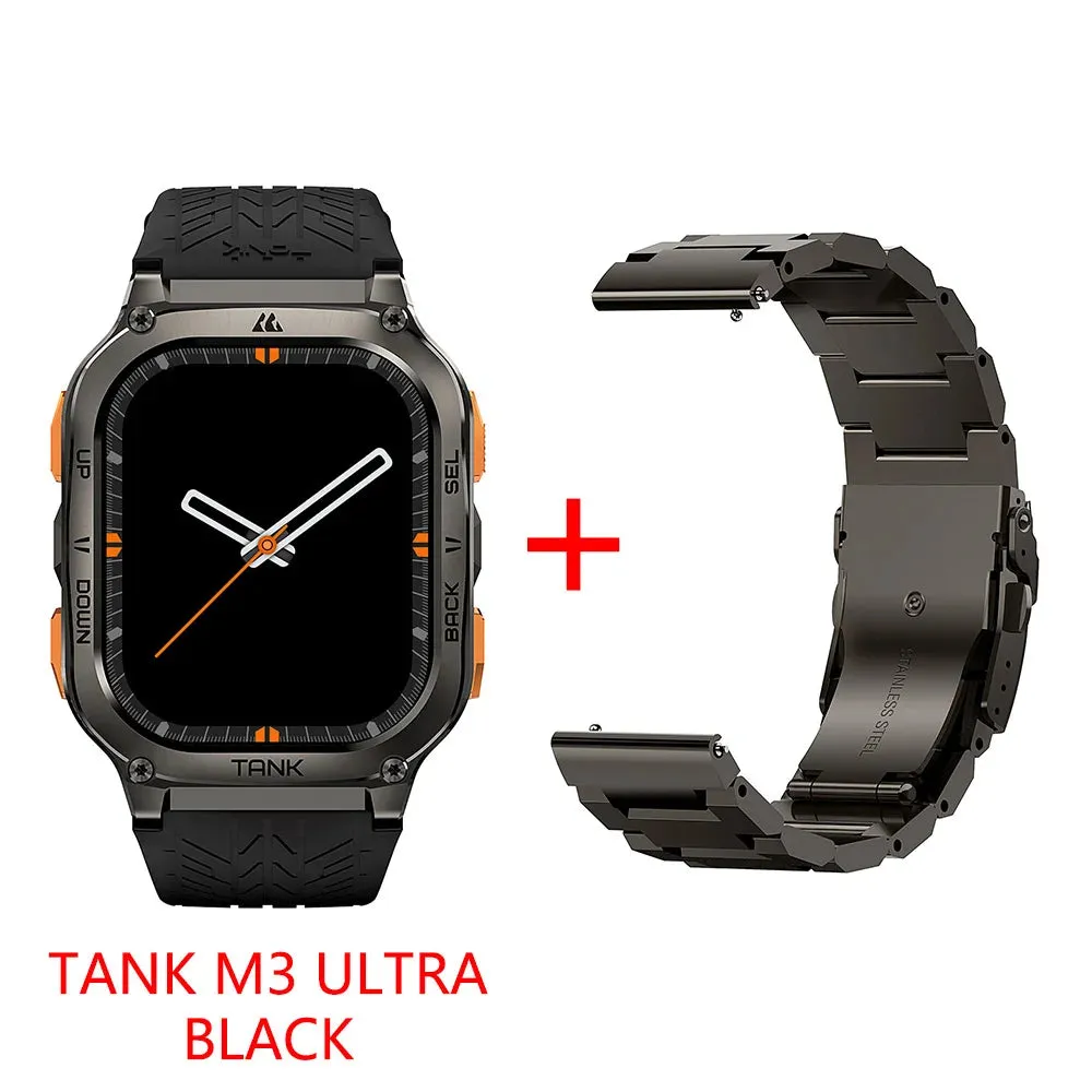 Original KOSPET TANK M3 Ultra GPS Smartwatches Men Waterproof Electronic Smart Watch AOD 480mAh Digital AMOLED Bluetooth Watches