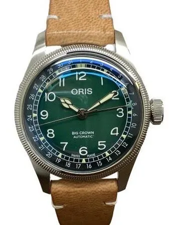 Oris Big Crown X Cervo Volante 38mm 01 754 7779 4067 Green Dial Automatic Men's Watch