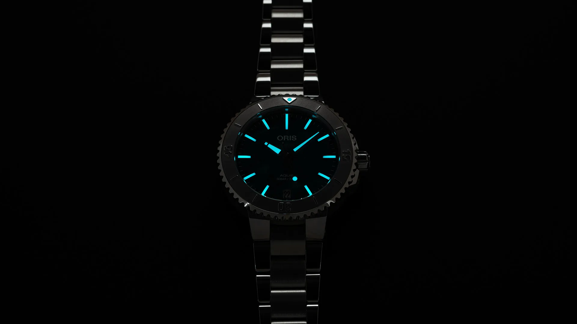 Oris x Bracenet Aquis 36.5mm Steel Unisex Watch 01 733 7770 4137-07 8 18 05P