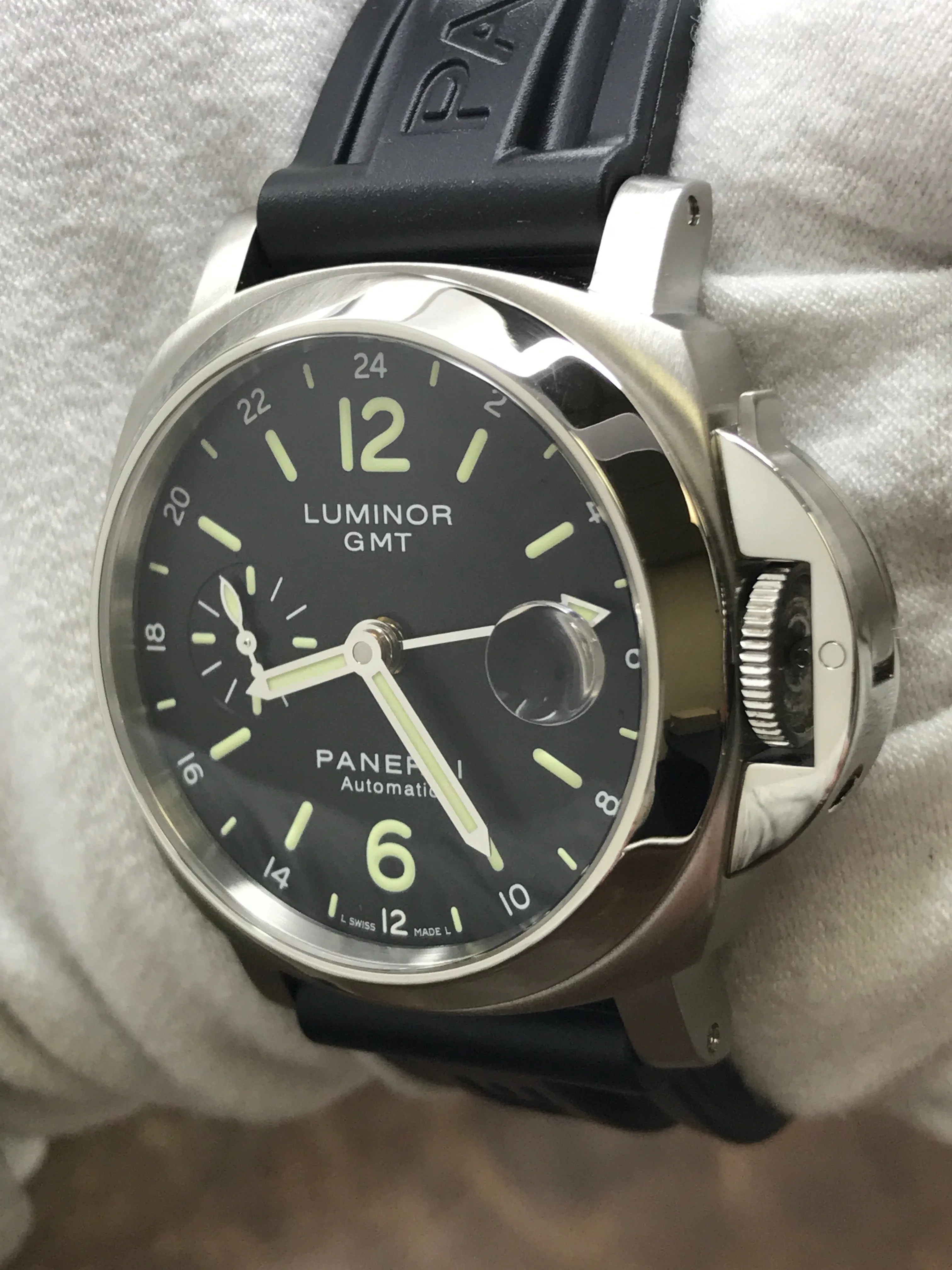 Panerai Luminor GMT PAM00244 Black Dial Automatic Men's Watch