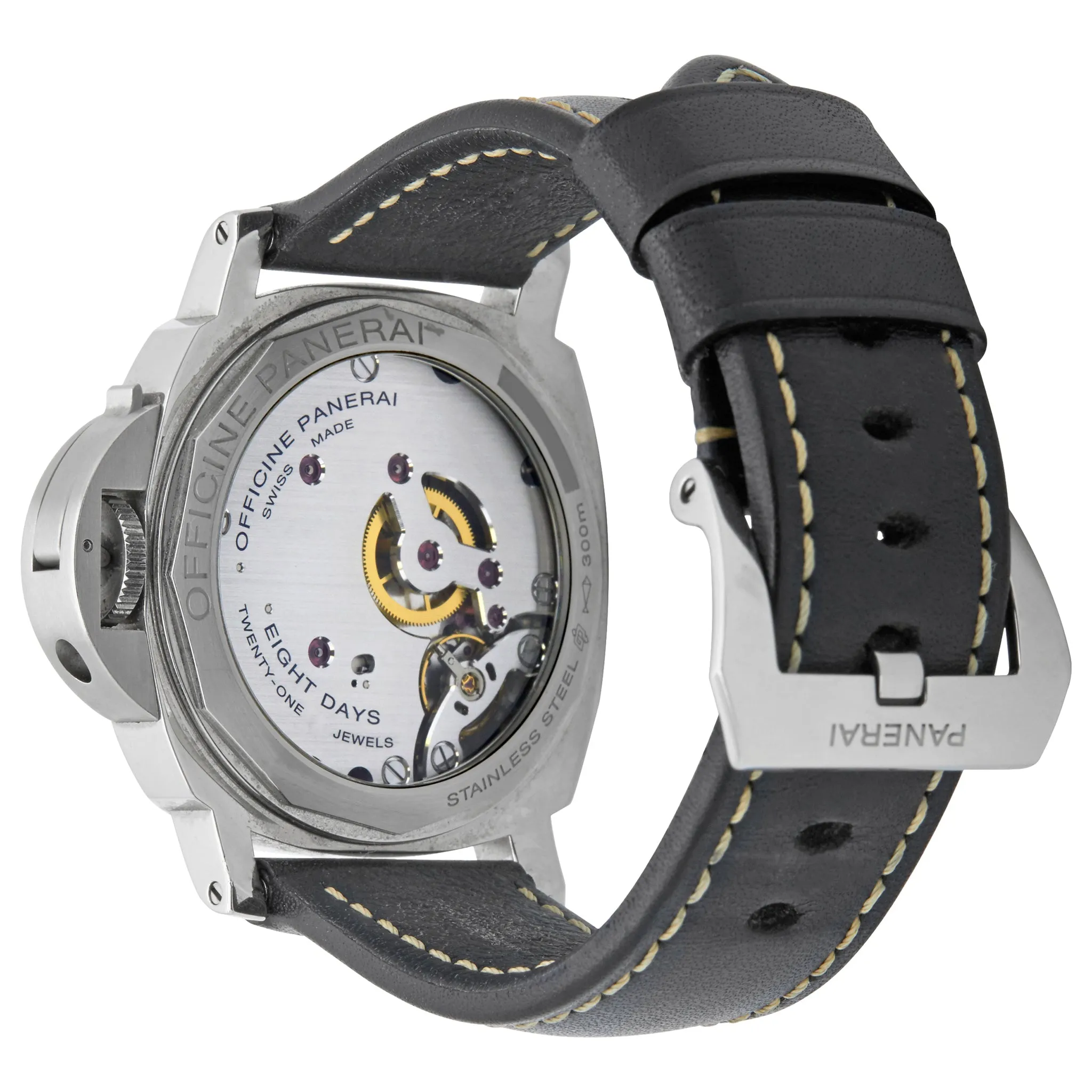 Panerai Luminor Marina 8 Days Pam 510 Black Dial Hand Wind Men's Watch