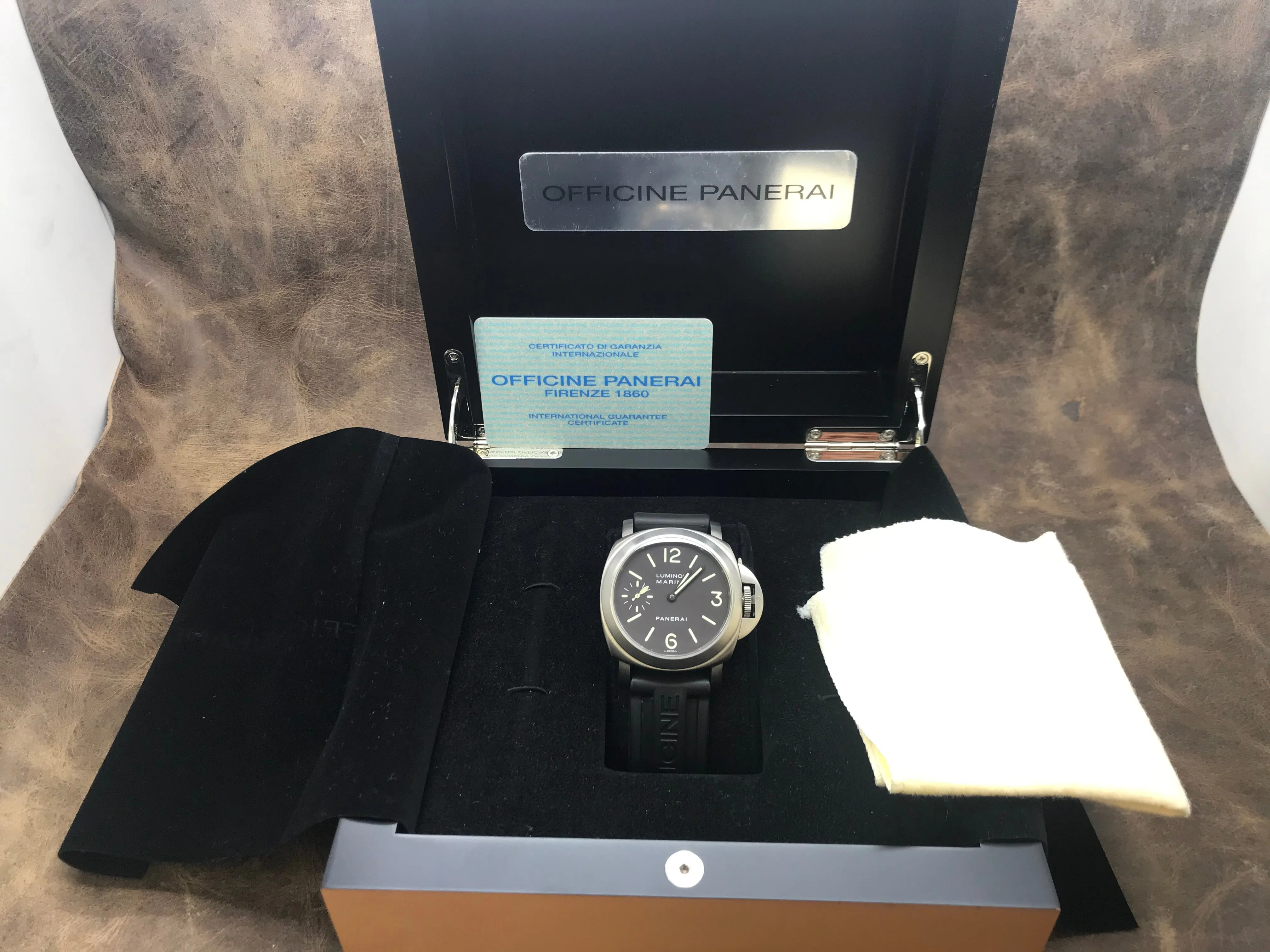 Panerai Luminor PAM00061 Tabacco Dial Manual Wind Men's Watch