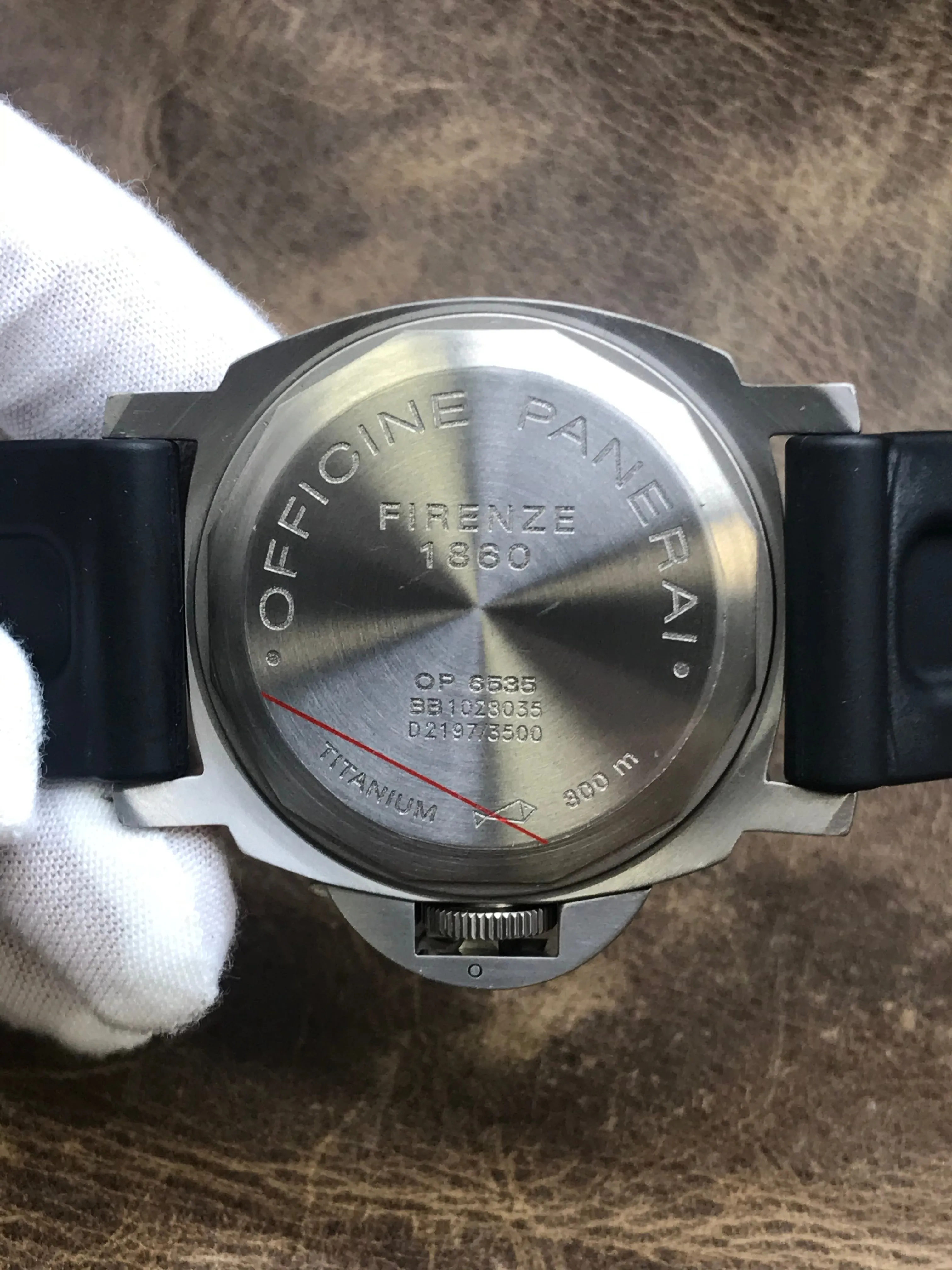 Panerai Luminor PAM00061 Tabacco Dial Manual Wind Men's Watch