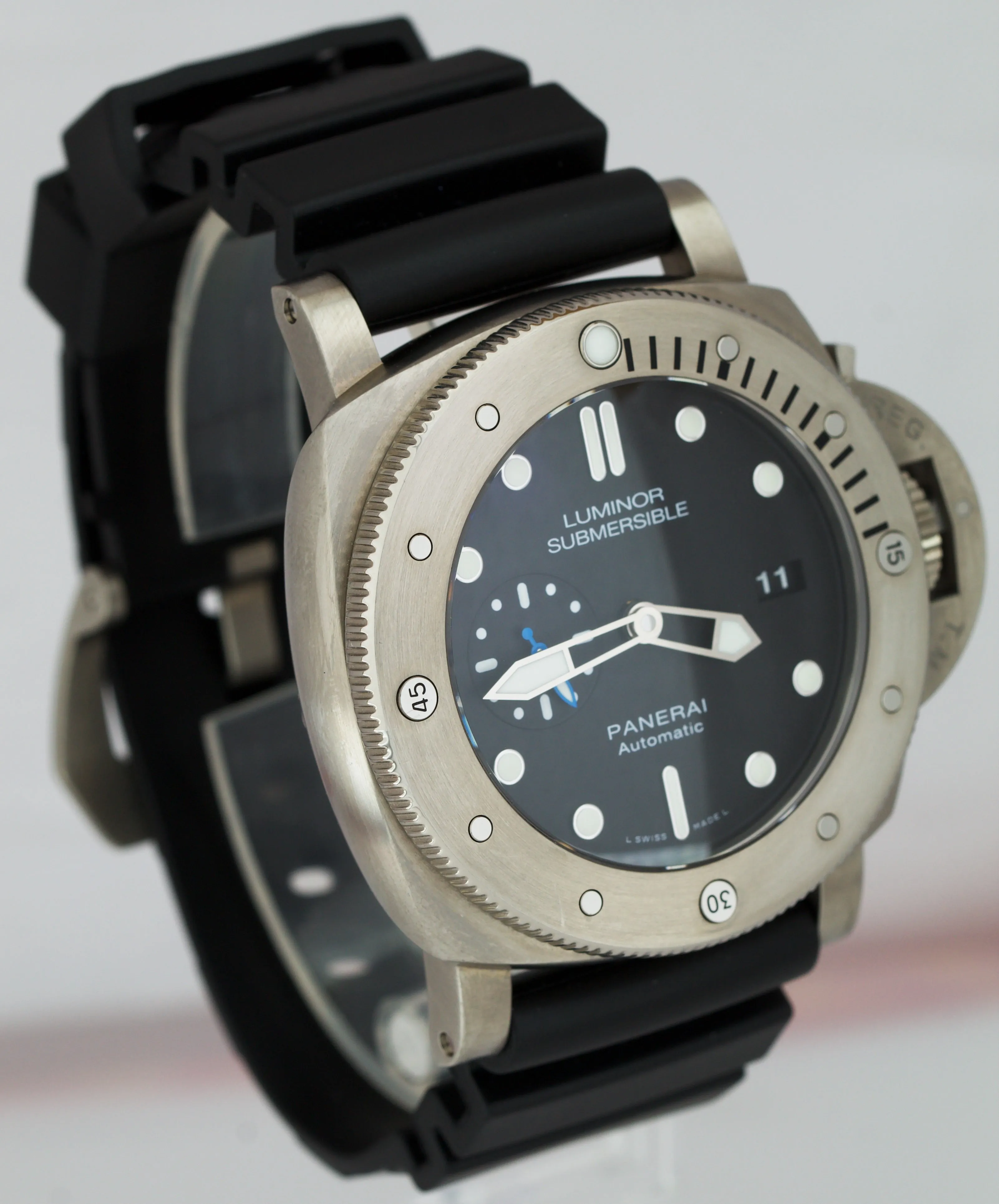 Panerai Luminor Submersible 1950 Titanium 47mm Automatic Watch PAM01305 FULL SET