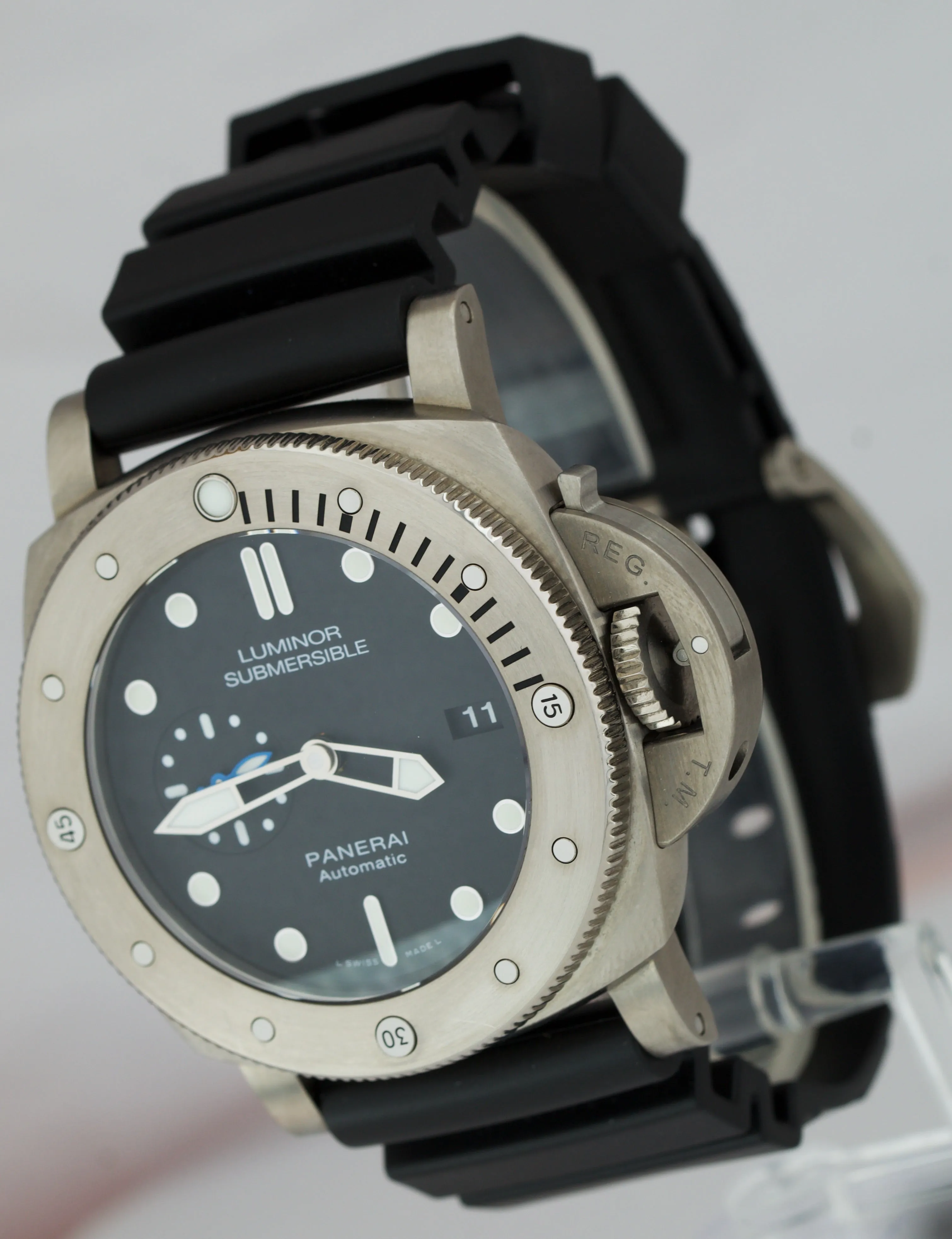 Panerai Luminor Submersible 1950 Titanium 47mm Automatic Watch PAM01305 FULL SET