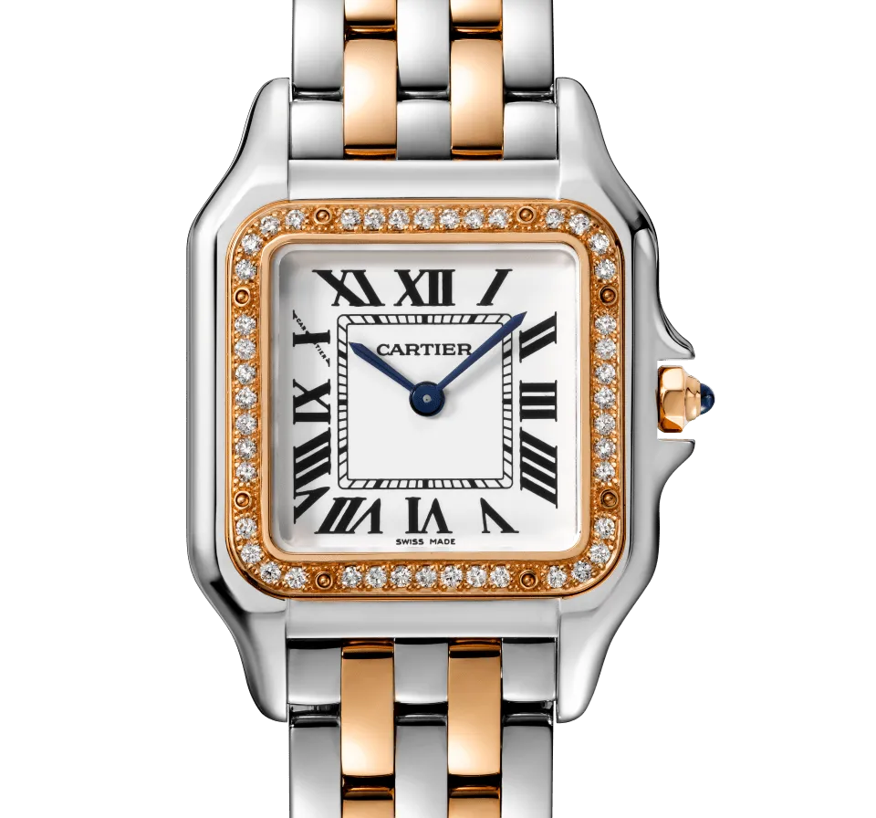 Panthère De Cartier Watch with Rose Gold