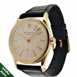 Patek Philippe 3438J vintage automatic Calatrava 30.5mm One of the Smallest.  Circa 1960
