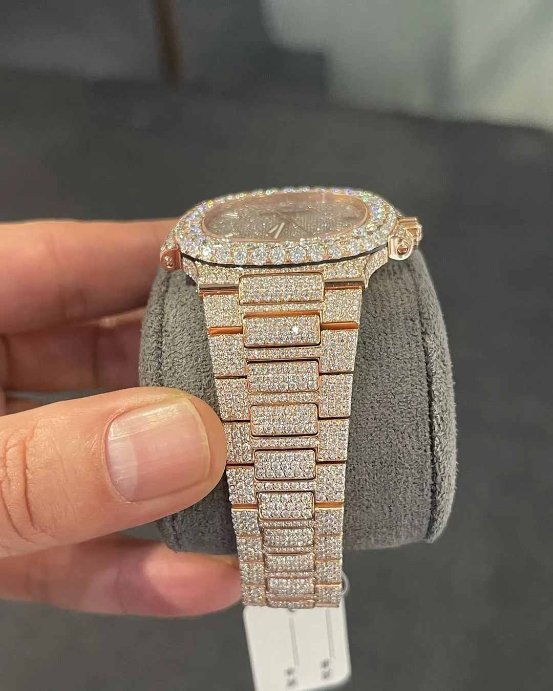 Patek Philippe Moissanite Diamond Watch Handmade | W 266